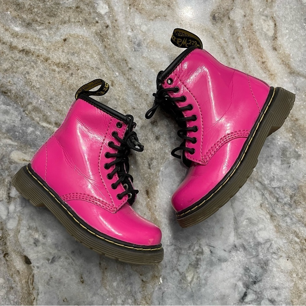 Dr. Martens 1460 8-Eye Boot - Little Kid Pink - Picture 2 of 12
